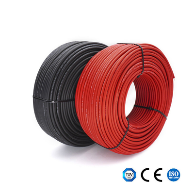 quality Conducteur intérieur DC Solar Cable Black/cable électrique photovoltaïque rouge 6mm2 factory